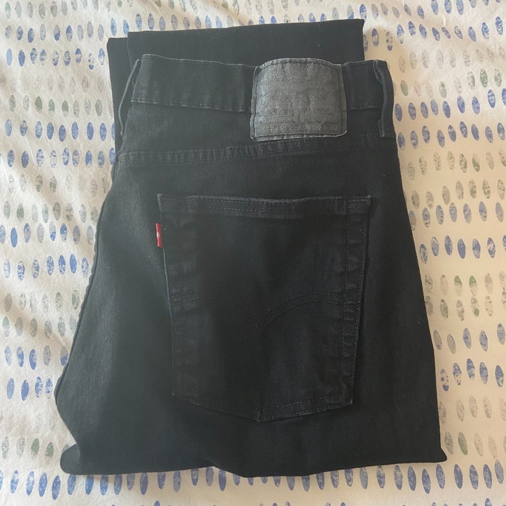 LEVIS's 514 Flex/Stretch, Men's Jeans, Black, 36 X 30